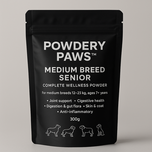 Medium Breed Senior Complete Wellness Powder  (For medium breeds 12–25 kg, ages 7+ years)